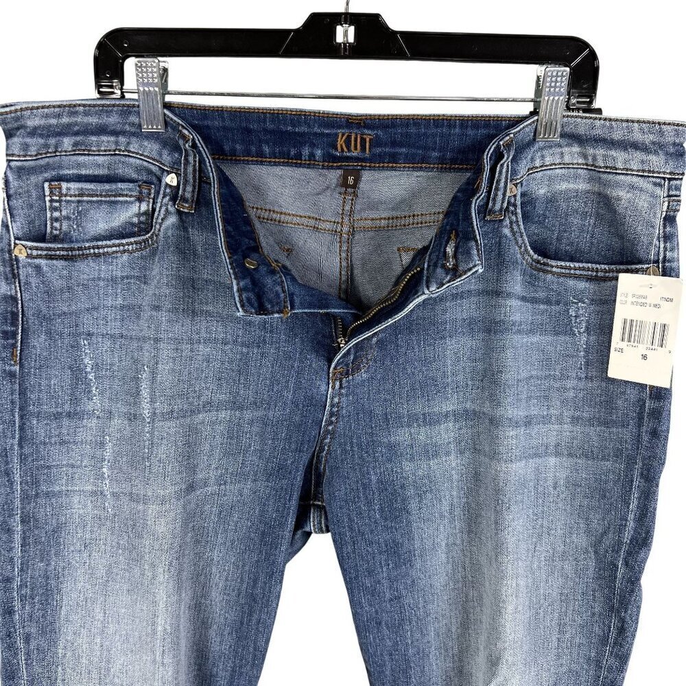 Kut From The Kloth NWT Women 16 Ankle Straight Leg High Rise Jeans Bum Friendly - Picture 4 of 16